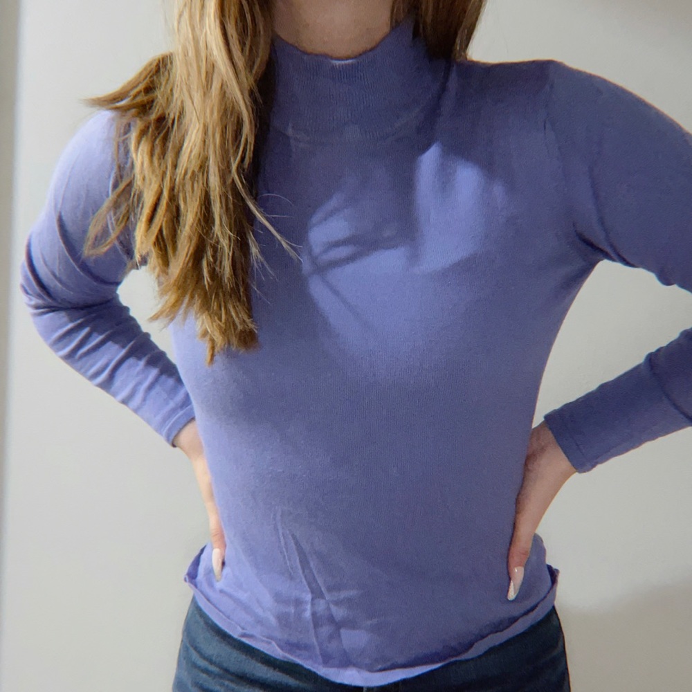 3/12 Purple turtle neck long sleeve